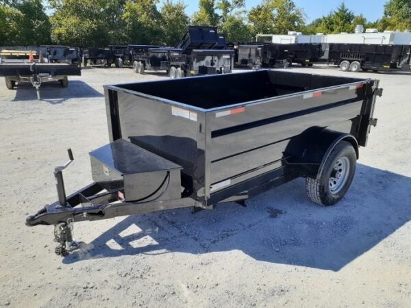 5x8 Hydraulic Dump Trailer 24" Sides 5,200lb Axle with Brake - Image 3