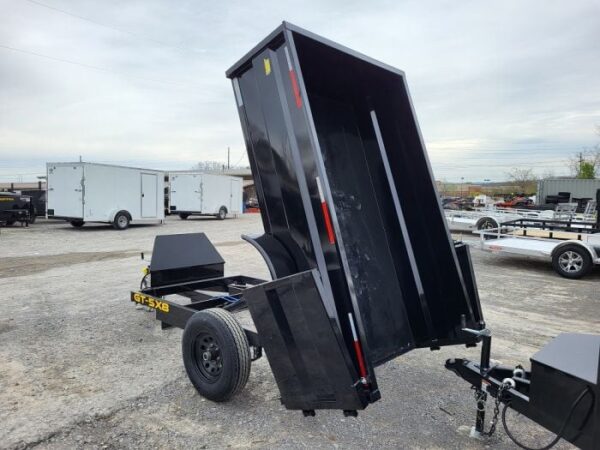 5x8 Hydraulic Dump Trailer 24" Sides 5,200lb Axle with Brake - Image 16