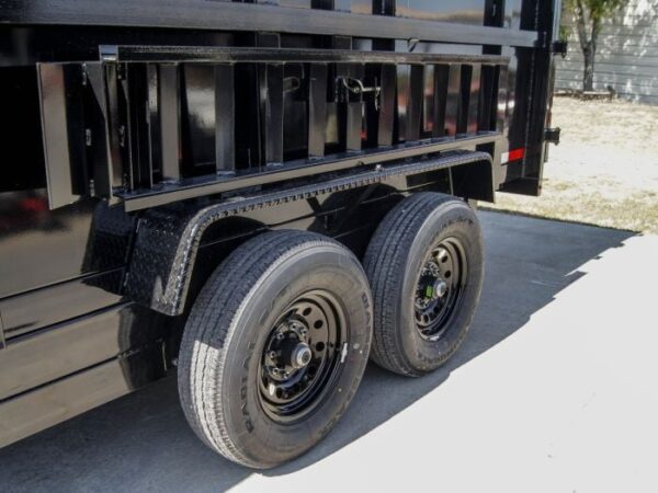7x14 Telescopic Dump Trailer with 4ft Sides (2) 7K Axles - Image 16