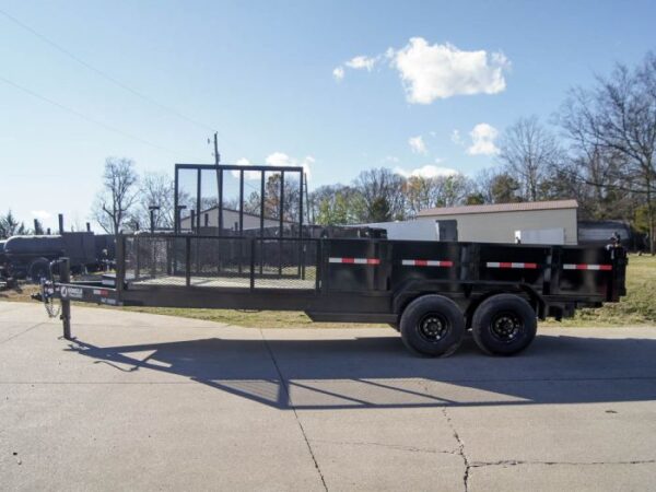 7x20 Hybrid Utility Dump Trailer 2ft Sides with Box (2) 7K Axles - Image 5