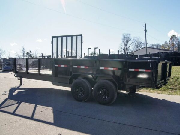 7x20 Hybrid Utility Dump Trailer 2ft Sides with Box (2) 7K Axles - Image 6