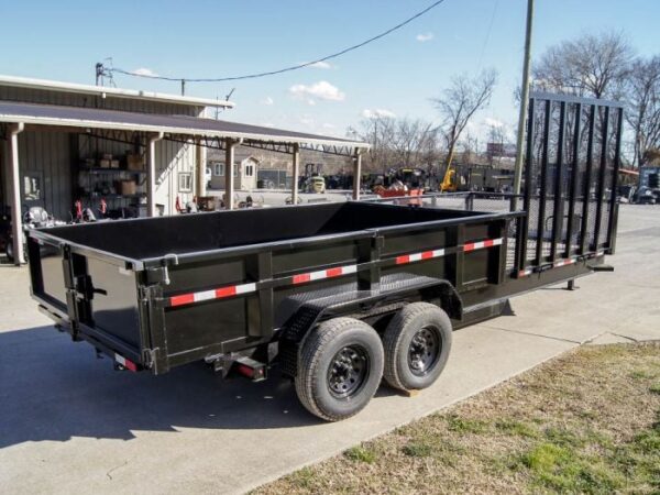 7x20 Hybrid Utility Dump Trailer 2ft Sides with Box (2) 7K Axles - Image 8