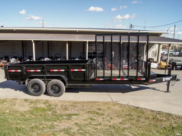 7x20 Hybrid Utility Dump Trailer 2ft Sides with Box (2) 7K Axles - Image 9