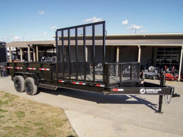 7x20 Hybrid Utility Dump Trailer 2ft Sides with Box (2) 7K Axles - Image 10