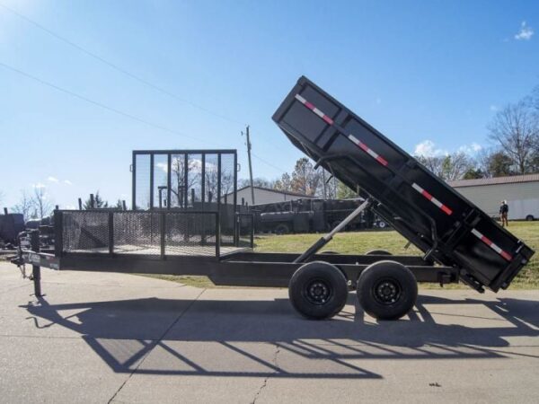 7x20 Hybrid Utility Dump Trailer 2ft Sides with Box (2) 7K Axles - Image 2