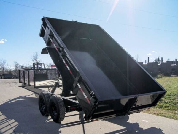 7x20 Hybrid Utility Dump Trailer 2ft Sides with Box (2) 7K Axles - Image 23