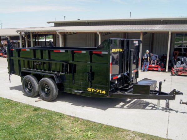 7x14 Telescopic Dump Trailer with 3ft Sides (2) 7K Axles - Image 7