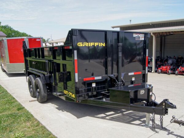 7x14 Telescopic Dump Trailer with 3ft Sides (2) 7K Axles - Image 8
