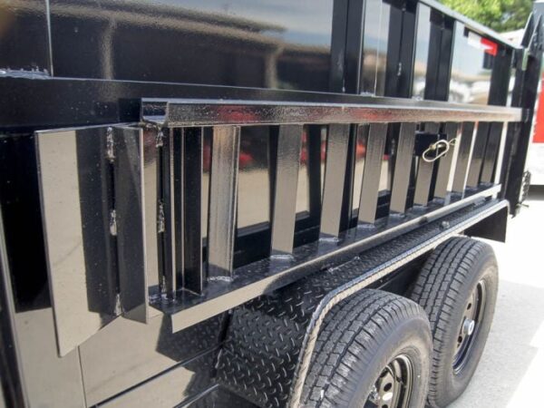 7x14 Telescopic Dump Trailer with 3ft Sides (2) 7K Axles - Image 12