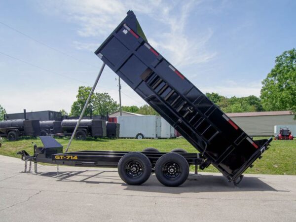 7x14 Telescopic Dump Trailer with 3ft Sides (2) 7K Axles - Image 16