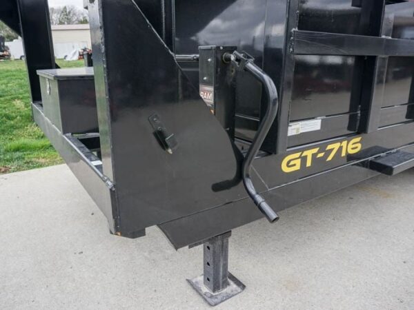 Hydraulic 7'x16' 2ft Side Gooseneck Dump Trailer (2) 7K Axles - Image 12