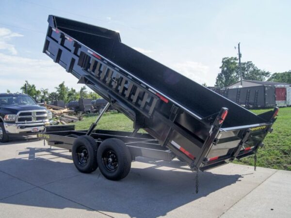 7x16 Hydraulic Dump Trailer with 2ft Sides (2) 7K Axles - Image 2