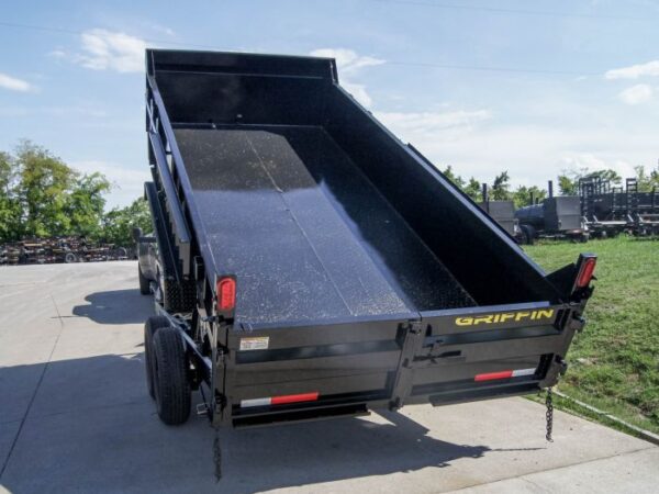 7x16 Hydraulic Dump Trailer with 2ft Sides (2) 7K Axles - Image 3