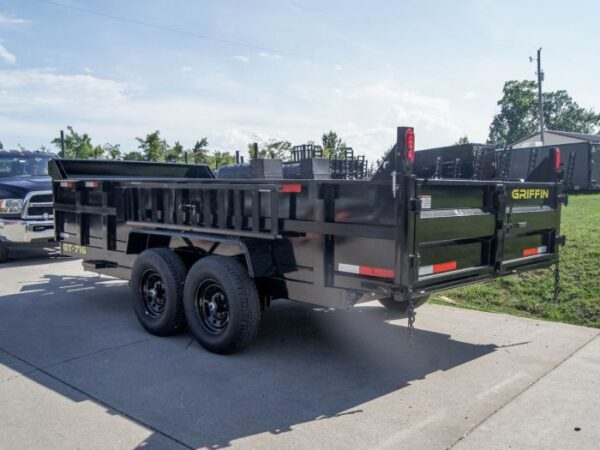 7x16 Hydraulic Dump Trailer with 2ft Sides (2) 7K Axles - Image 7