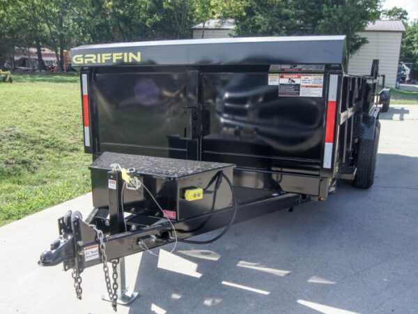 7x16 Hydraulic Dump Trailer with 2ft Sides (2) 7K Axles - Image 11