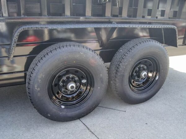 7x16 Hydraulic Dump Trailer with 2ft Sides (2) 7K Axles - Image 14