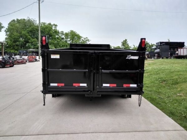 Gooseneck Dump Trailer 7' X 16' Hydraulic 3 ft Sides Mulch - Image 9