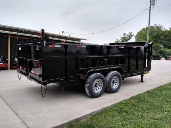 Gooseneck Dump Trailer 7' X 16' Hydraulic 3 ft Sides Mulch - Image 10