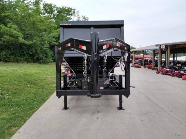Gooseneck Dump Trailer 7' X 16' Hydraulic 3 ft Sides Mulch - Image 21