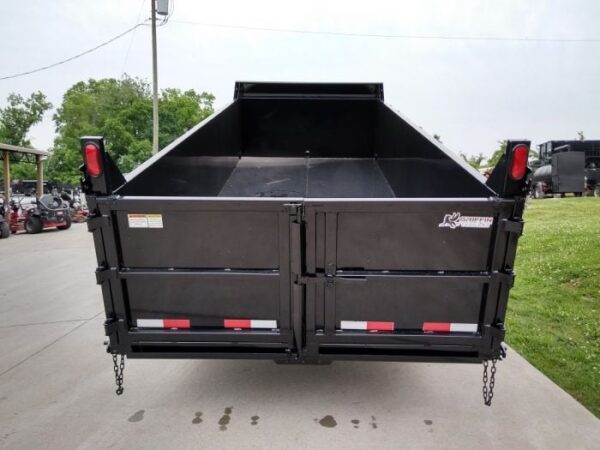 Gooseneck Dump Trailer 7' X 16' Hydraulic 3 ft Sides Mulch - Image 4