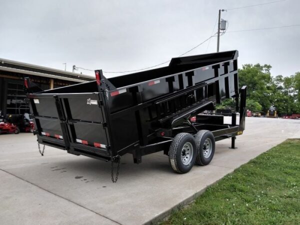 Gooseneck Dump Trailer 7' X 16' Hydraulic 3 ft Sides Mulch - Image 8