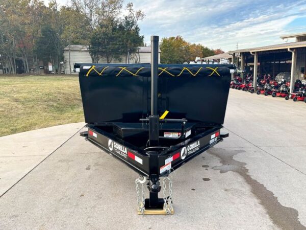 7x16 Gorilla Telescopic IBeam Dump Trailer with 3ft Sides (2) 7K Axles - Image 9