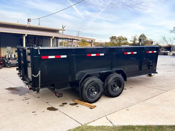 7x16 Gorilla Telescopic IBeam Dump Trailer with 3ft Sides (2) 7K Axles - Image 6