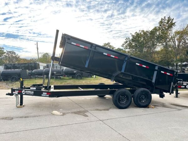7x16 Gorilla Telescopic IBeam Dump Trailer with 3ft Sides (2) 7K Axles - Image 17