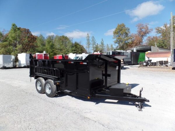 Hydraulic Dump Trailer 7x14 Landscape Equipment 3ft Sides - Image 17