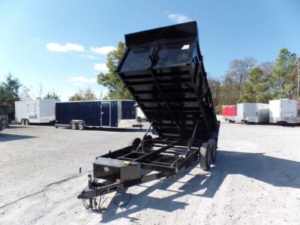 Hydraulic Dump Trailer 7x14 Landscape Equipment 3ft Sides - Image 16
