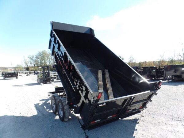 Hydraulic Dump Trailer 7x14 Landscape Equipment 3ft Sides - Image 22