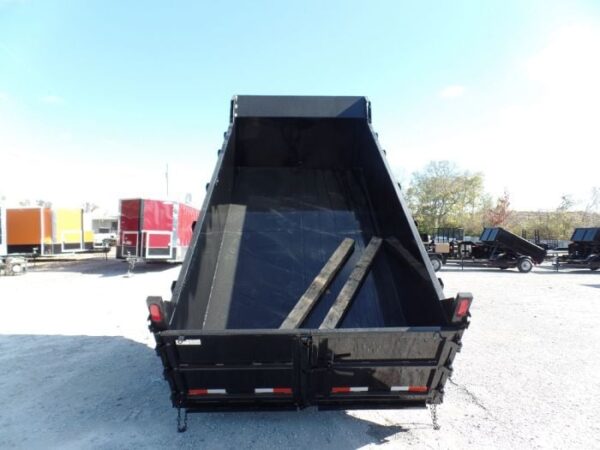 Hydraulic Dump Trailer 7x14 Landscape Equipment 3ft Sides - Image 23