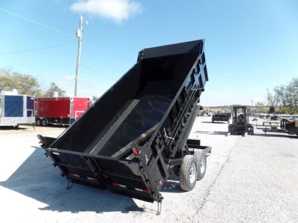 Hydraulic Dump Trailer 7x14 Landscape Equipment 3ft Sides - Image 20